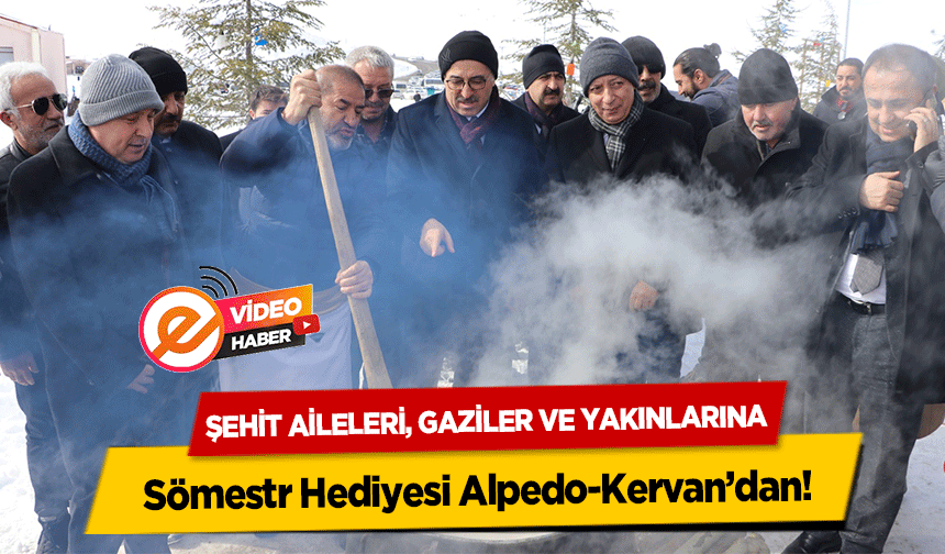 Şehit Aileleri, Gaziler ve Yakınlarına Sömestr Hediyesi Alpedo-Kervan’dan