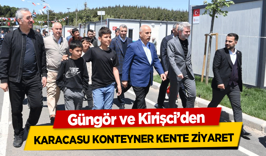 Güngör ve Kirişci’den Karacasu Konteyner Kente Ziyaret