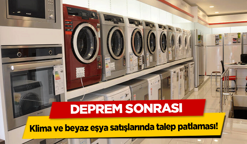 Deprem Sonrası Klima ve beyaz eşya satışlarında talep patlaması!