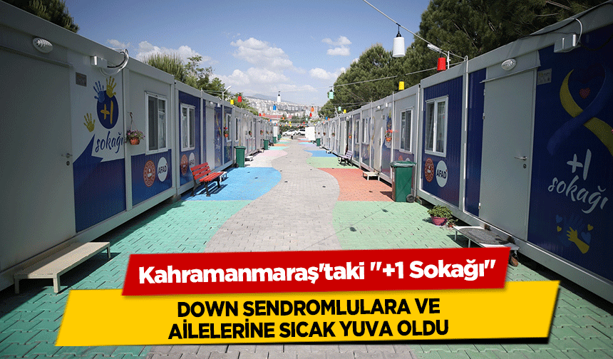 Kahramanmaraş'taki "+1 Sokağı" down sendromlulara ve ailelerine sıcak yuva oldu