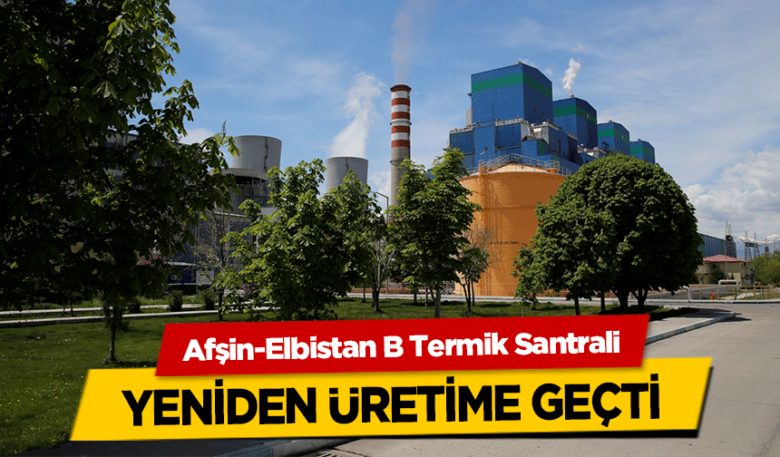 Afşin-Elbistan B Termik Santrali yeniden üretime geçti