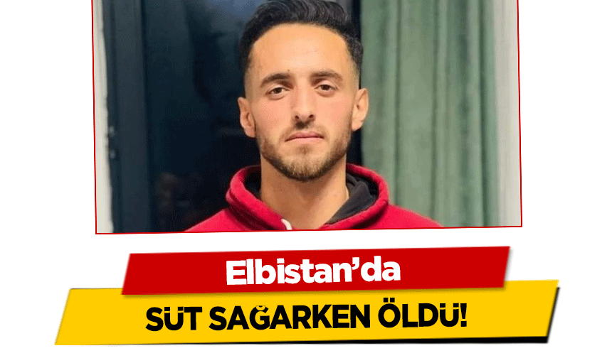 Elbistan’da süt sağarken öldü!