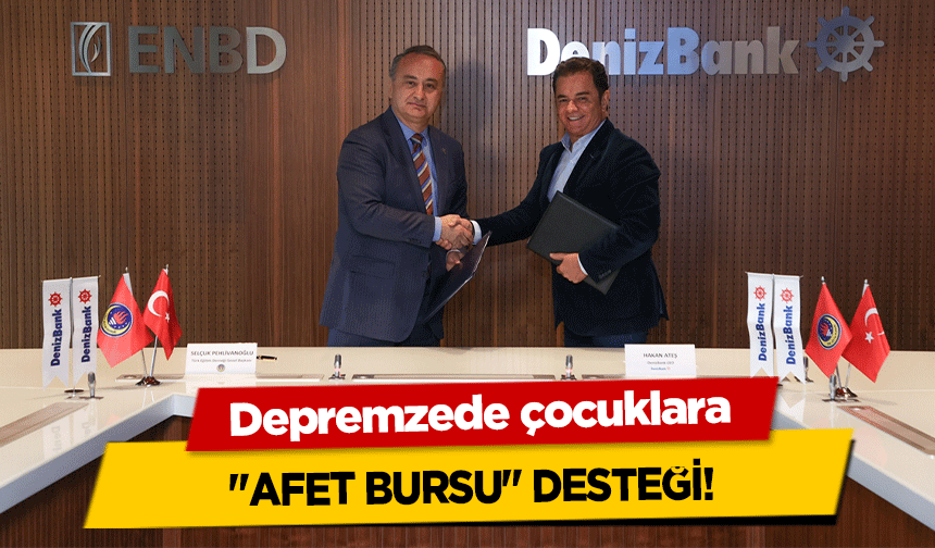 Depremzede çocuklara "afet bursu" desteği