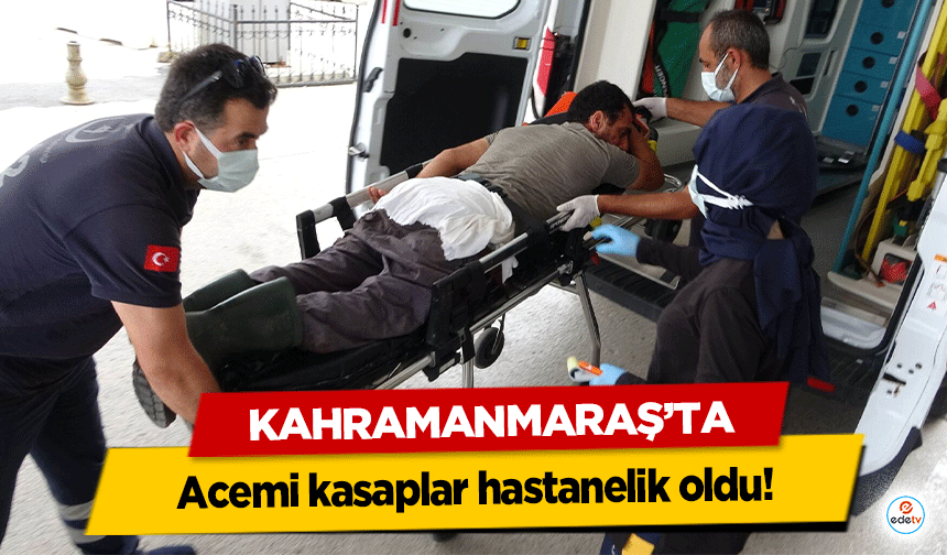 Kahramanmaraş’ta acemi kasaplar hastanelik oldu