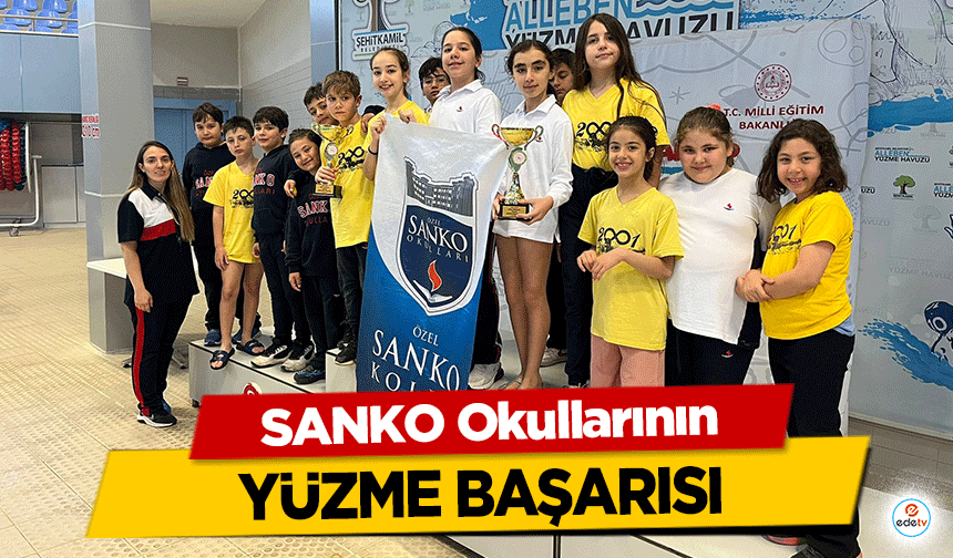 SANKO Okullarının yüzme başarısı