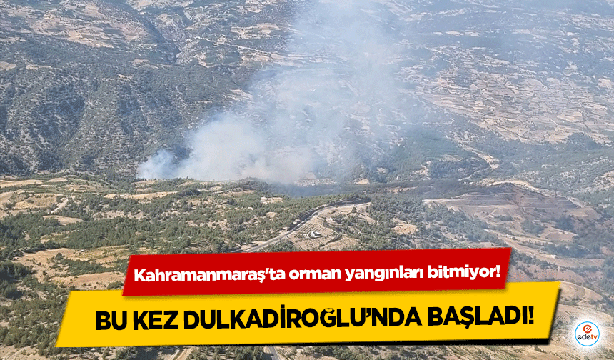 Kahramanmaraş'ta orman yangınları bitmiyor! Bu kez Dulkadiroğlu’nda başladı!