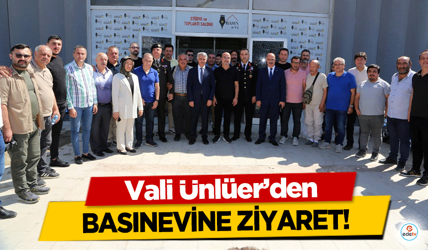 Vali Ünlüer’den basınevine ziyaret!