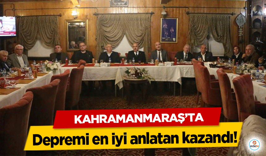 Kahramanmaraş’ta depremi en iyi anlatan kazandı!