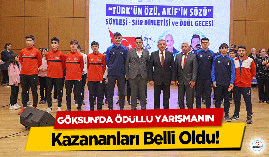 Göksun’da Ödüllü Yarışmanın Kazananları Belli Oldu