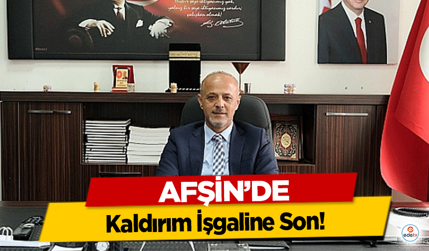 Afşin'de Kaldırım İşgaline Son!