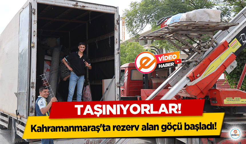 Kahramanmaraş'ta rezerv alan göçü başladı! Taşınıyorlar!