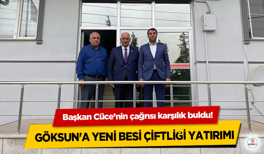 Başkan Cüce’nin çağrısı karşılık buldu! Göksun'a yeni besi çiftliği yatırımı