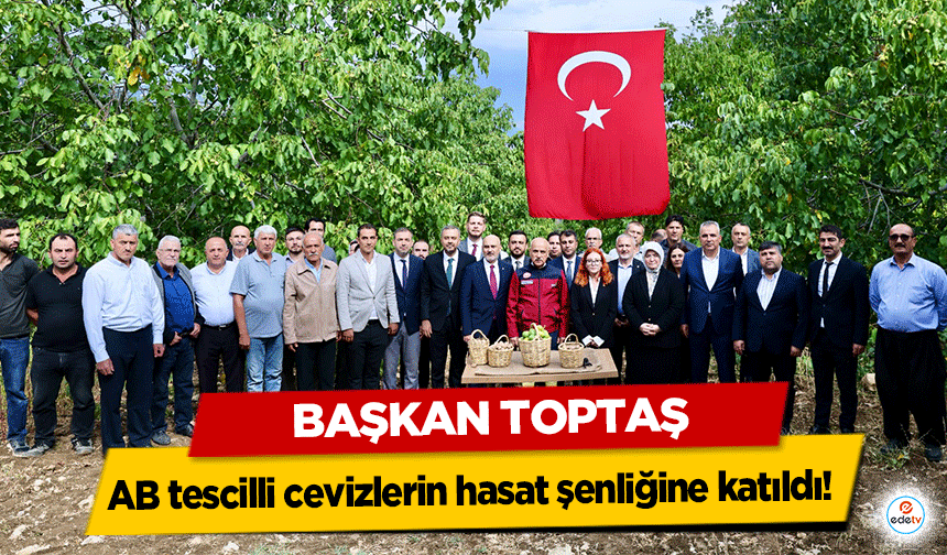 Başkan Toptaş, AB tescilli cevizlerin hasat şenliğine katıldı