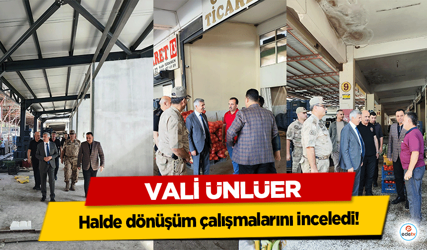 Vali Ünlüer, halde dönüşüm çalışmalarını inceledi!