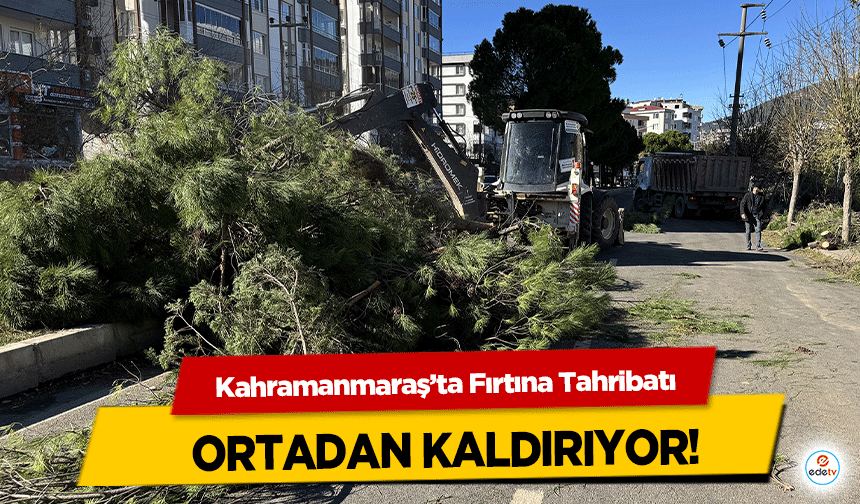 Kahramanmaraş’ta Fırtına Tahribatı ortadan kaldırıyor!