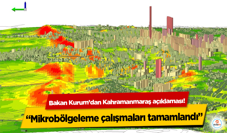 Bakan Kurum’dan Kahramanmaraş açıklaması! “Mikrobölgeleme çalışmaları tamamlandı”