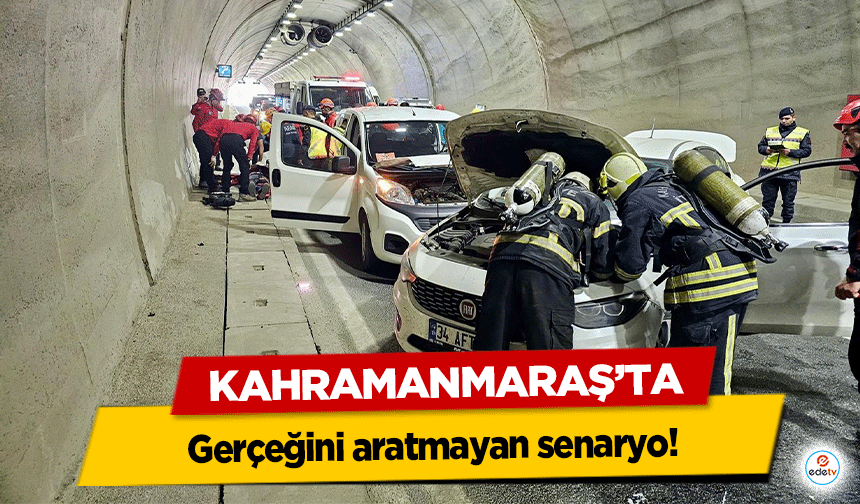 Kahramanmaraş'ta trafik kazası tatbikatı yapıldı