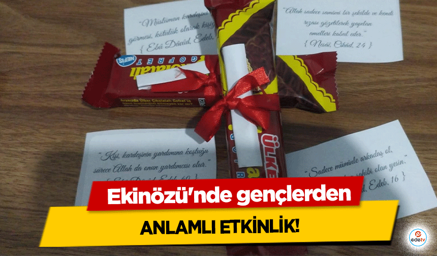 Ekinözü'nde gençlerden anlamlı etkinlik!