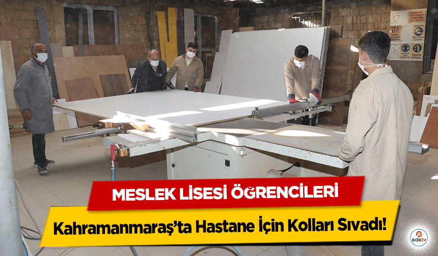 Meslek Lisesi Öğrencileri Kahramanmaraş’ta Hastane İçin Kolları Sıvadı