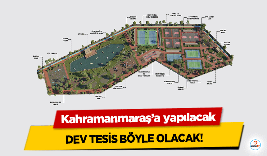 Kahramanmaraş’a yapılacak dev tesisin projesi belli oldu!