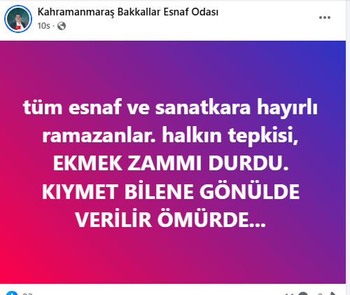 Ekmek Zammi Geri Alindi