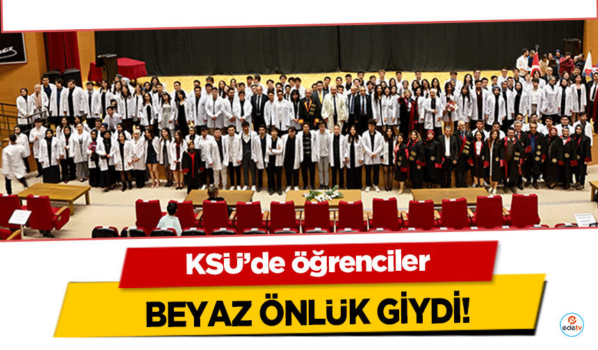 KSÜ’de öğrenciler beyaz önlük giydi!