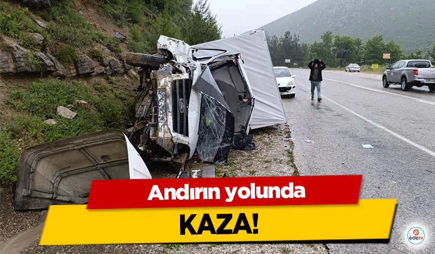 Andırın yolunda kaza!