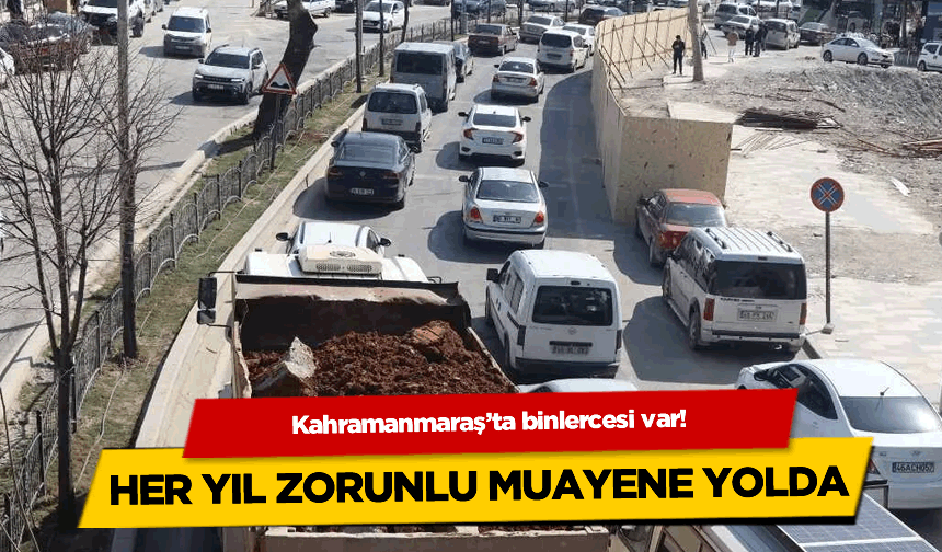 Kahramanmaraş’ta binlercesi var! Her yıl zorunlu muayene yolda