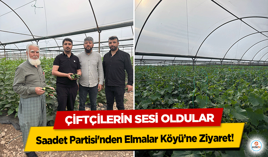 Saadet Partisi'nden Elmalar Köyü’ne Ziyaret: Çiftçilerin Sesi Oldular