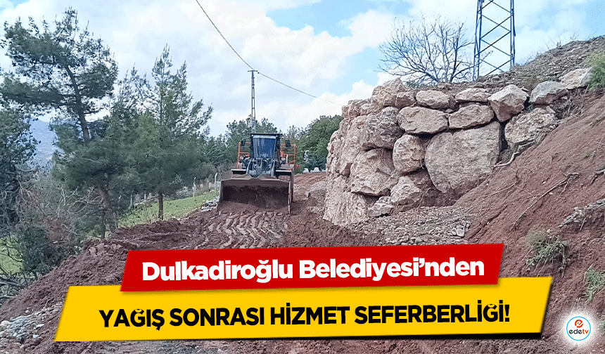 Dulkadiroğlu Belediyesi’nden Yağış Sonrası Hizmet Seferberliği!