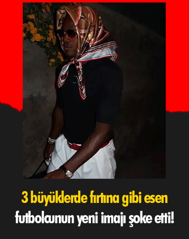 3 büyüklerde fırtına gibi esen futbolcunun yeni imajı şoke etti