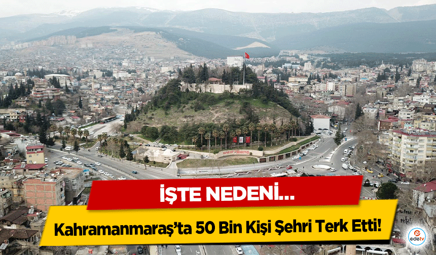Kahramanmaraş’ta 50 Bin Kişi Şehri Terk Etti! İşte Nedeni…