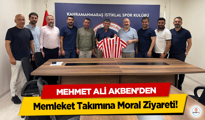 Mehmet Ali Akben’den Memleket Takımına Moral Ziyareti!