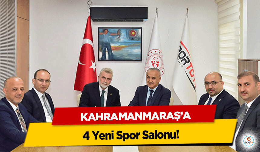 Kahramanmaraş’a 4 Yeni Spor Salonu; Şehir Spor Kenti Olma Yolunda İlerliyor