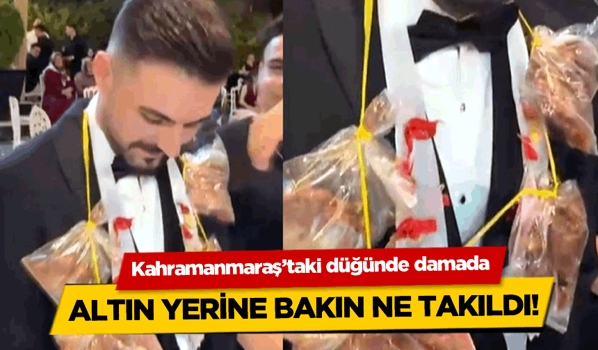 Kahramanmaraş'ta Gelin ve Damat Şaşkın! Düğünde Takı Merasimini Görenler Şaştı Kaldı