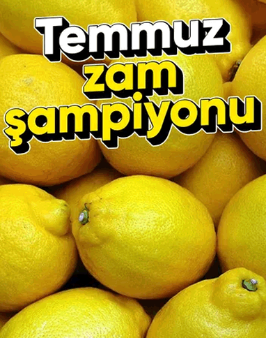 Temmuz'da fiyat rekoru kıran ürün: Limonun fiyatı arttı!