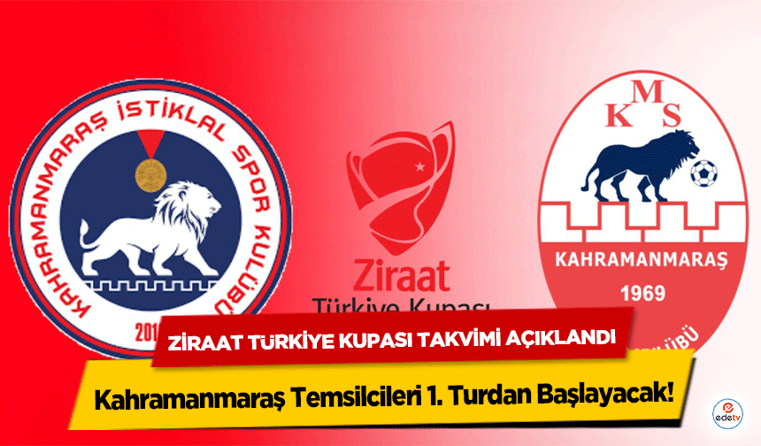 Ziraat Türkiye Kupası Takvimi Açıklandı: Kahramanmaraş Temsilcileri 1. Turdan Başlayacak