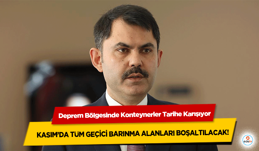 Deprem Bölgesinde Konteynerler Tarihe Karışıyor: Kasım’da Tüm Geçici Barınma Alanları Boşaltılacak