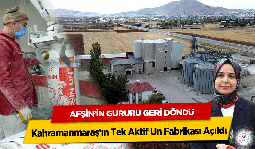 Afşin’in Gururu Geri Döndü: Kahramanmaraş’ın Tek Aktif Un Fabrikası Açıldı