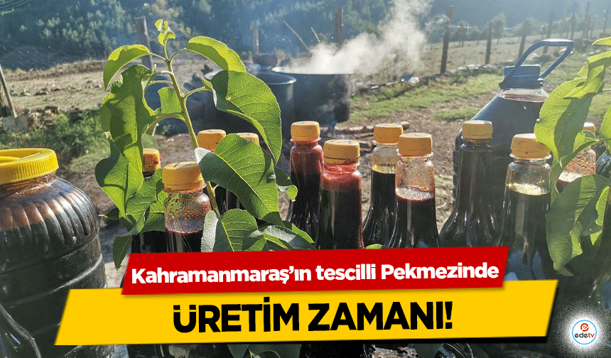 Kahramanmaraş’ın tescilli Pekmezinde üretim zamanı!