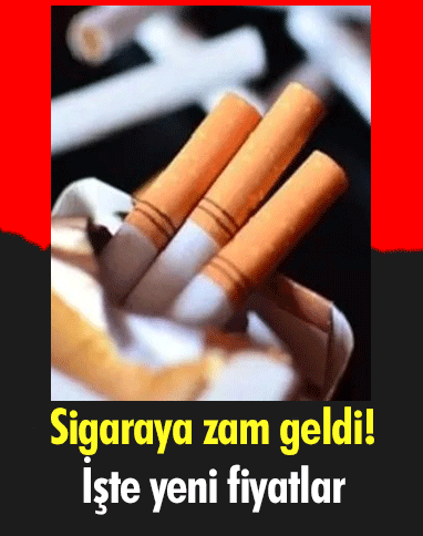 Sigaraya zam geldi! İşte yeni fiyatlar