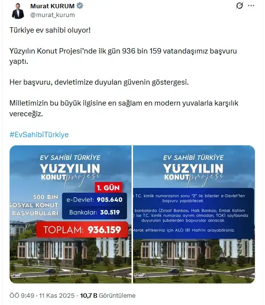 500 Bin Sosyal Konut Kampanyasina Buyuk Ilgi Ilk 19240909 5708 M