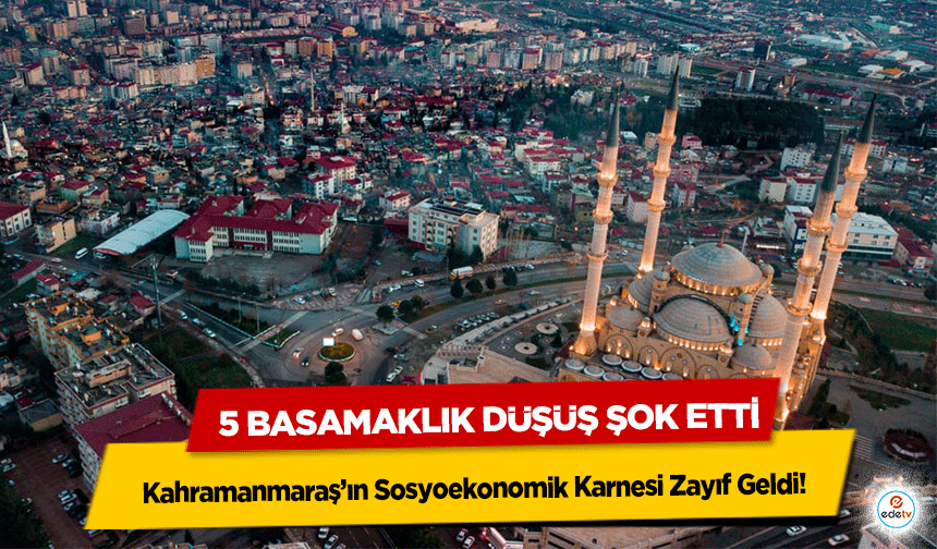 Kahramanmaraş’ın Sosyoekonomik Karnesi Zayıf Geldi! 5 Basamaklık Düşüş Şok Etti
