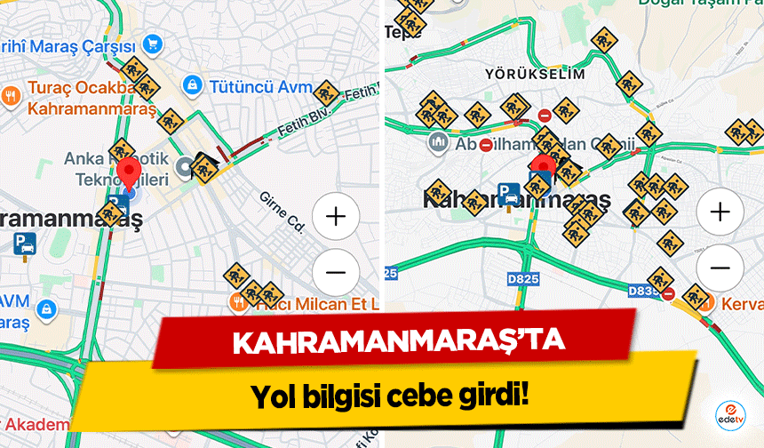 Kahramanmaraş’ta yol bilgisi cebe girdi!