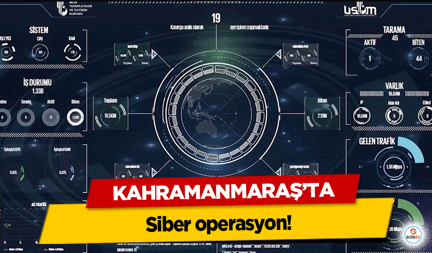 Kahramanmaraş’ta siber operasyon!