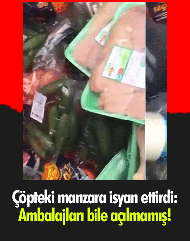 Çöpteki manzara isyan ettirdi: Ambalajları bile açılmamış!