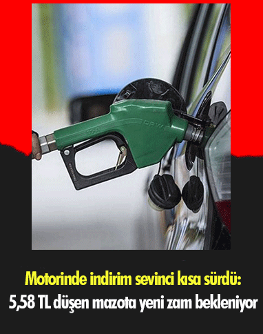 Motorinde indirim sevinci kısa sürdü: 5,58 TL düşen mazota yeni zam bekleniyor