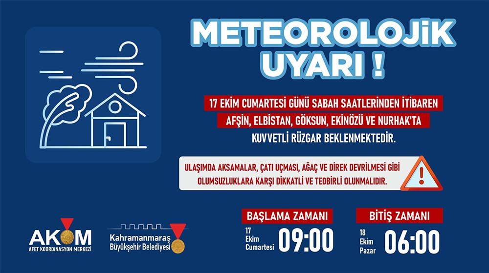 Kuvvetli Rüzgâr Uyarısı